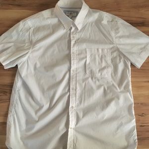 Men’s club room White short sleeve dress shirt